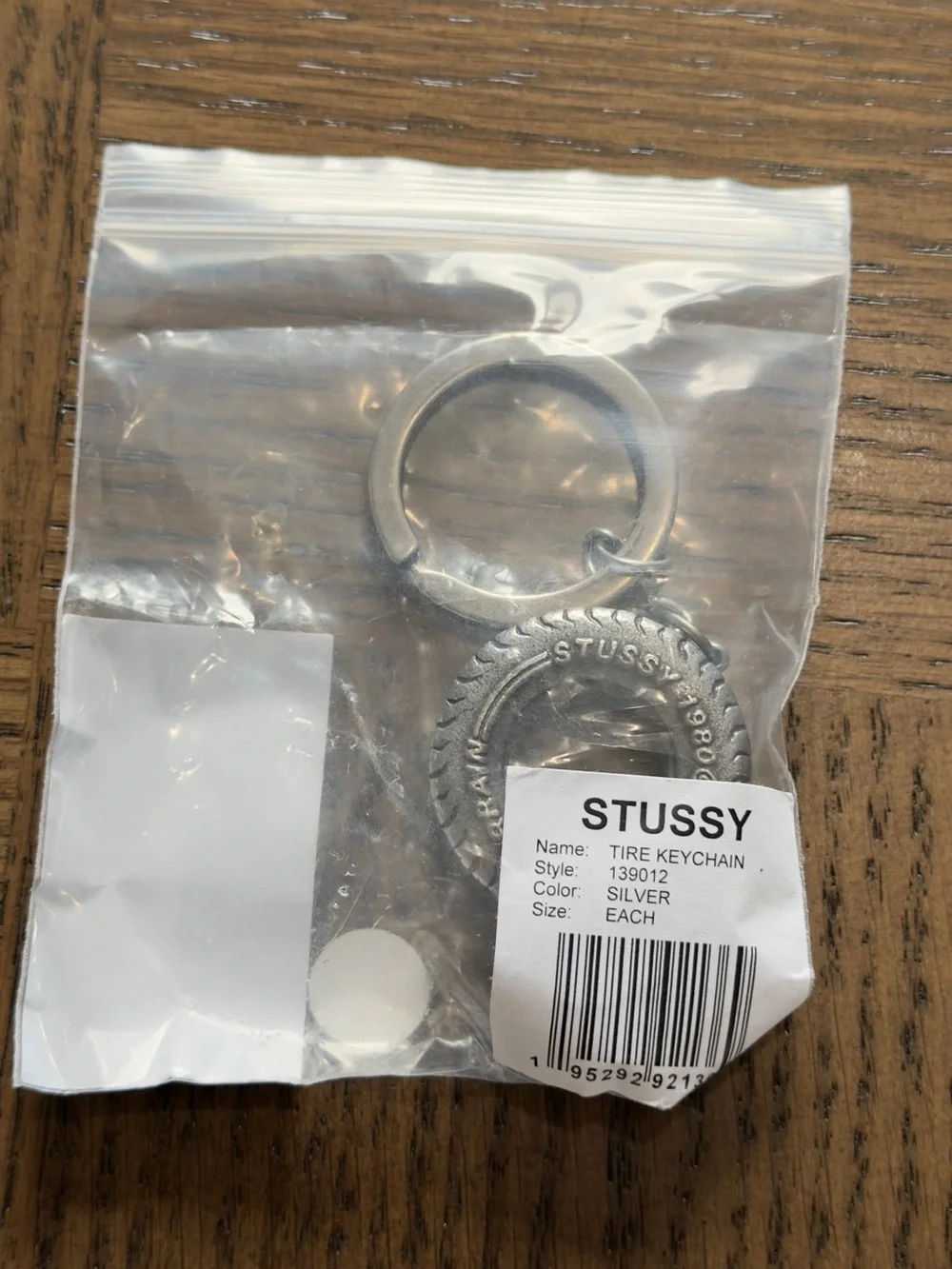 Stussy Silver Tire Keyring